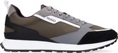 Hugo Icelin Runn Lage sneakers - Leren Sneaker - Heren - Groen - Maat 43