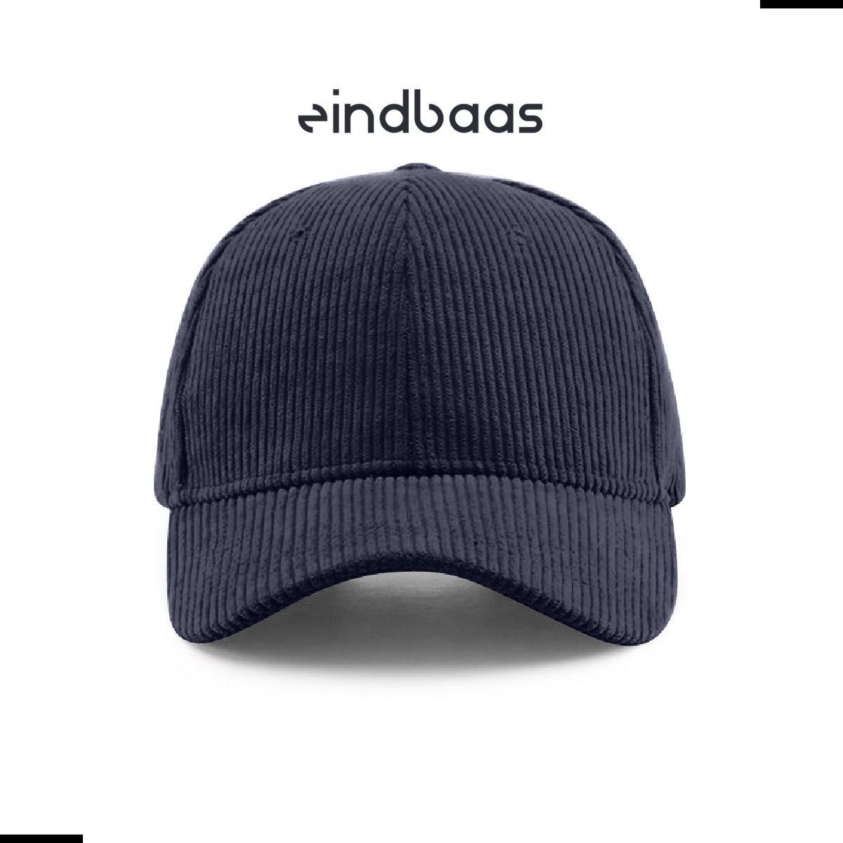 Legend Cap Basic - eindbaas - Corduroy - Dark blue - Donkerblauwe corduroy pet