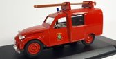 Citroën 3CV Pompier Avec Echelle (Rood) (9cm) 1:43 Eligor - Modelauto - Schaalmodel - Miniatuurauto