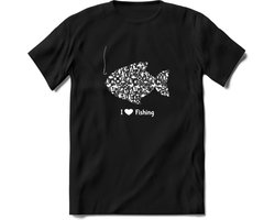 I Love Fishing - Vissen T-Shirt | Wit | Grappig Verjaardag Vis Hobby Cadeau Shirt | Dames - Heren - Unisex | Tshirt Hengelsport Kleding Kado - Zwart - XL I Love Fishing - Vissen T-Shirt | Wit | Grappig Verjaardag Vis Hobby Cadeau Shirt | Dames - Heren - Unisex | Tshirt Hengelsport Kleding Kado - Zwart - XL