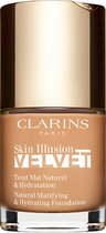 Clarins Foundation Skin Illusion Velvet Natural Matifying & Hydrating Foundation 112C Amber