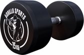 Gorilla Sports Dumbbell - 15 kg - Halter - Vaste dumbell - Gietijzer