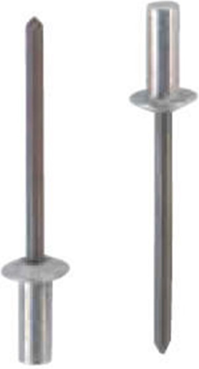 Masterfix blindklinknagel 4.0x12mm - platbolkop (Per 500 stuks)