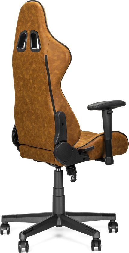 Ranqer Felix Office – Bureaustoel – Ergonomisch – Verstelbaar – PU Leer – Bruin / Tan