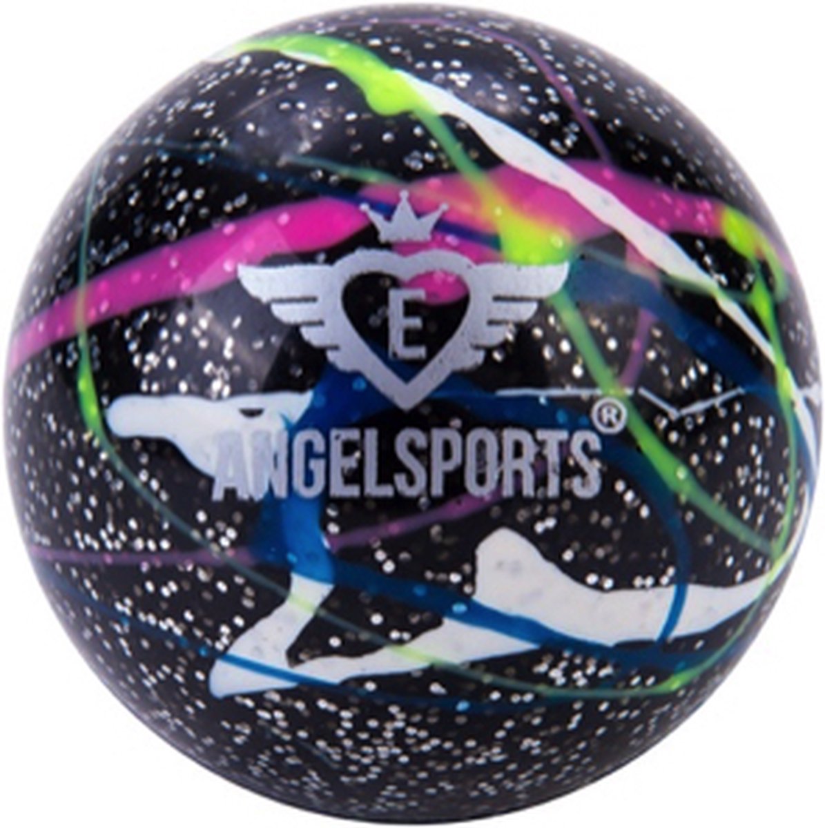 Angel Sports - straat hockeybal - zwart vlammend - 68 mm