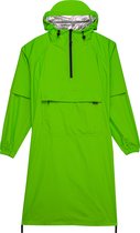 Maium - Poncho met capuchon voor volwassenen - Met zijritsen - Groene gekko - maat L