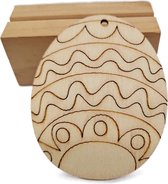 houten paashangers - paasversiering -set van 10 paaseieren - pasen diy - paasdecoratie