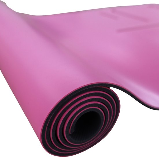 Yoga mat - Rose- PU yogamat - ashtanga mat - pro grip - 183 cm x 81 cm x 4mm - rose - yoga mat van Roze Mat. — afbeelding 5