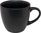 Koffiekopjes - Set van 6 koffiemokken - 240 ML - Mat zwart  - koffiemok