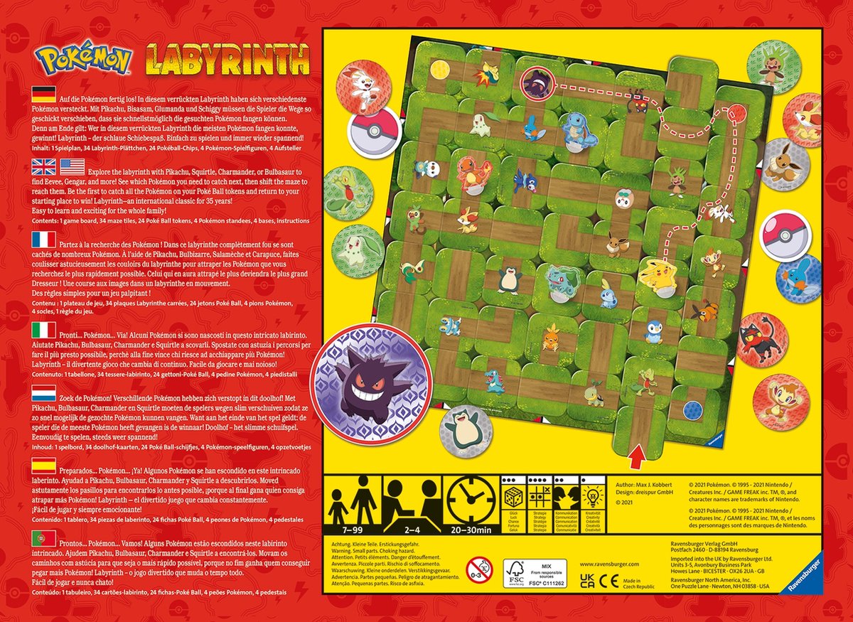 Ravensburger Pokemon Labyrinth - Bordspel — afbeelding 7
