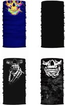 4 pack - Bandana - Buff - Sjaal - JC