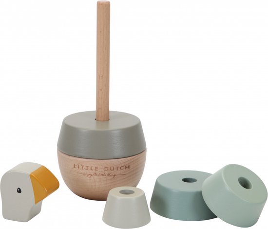 Little Dutch Houten Ring Stapelaar Little Goose FSC van Little Dutch — afbeelding 3
