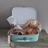 Het blije snoetje - kraamcadeau - babycadeau - kinderkoffertje - babygeschenkset - babykoffertje - Mint groen