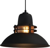 Bamyum Lighthouse Hanglamp Zwart Metalen 1xE27 Fitting Ø 34 cm Pendellamp Voor Binnen Binnenkleur is Goud