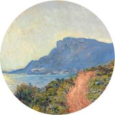 Muursticker La Corniche bij Monaco, Claude Monet, 1884_Rijksmuseum -Ø 130 cm