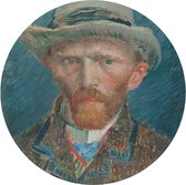 Muursticker Zelfportret, Vincent van Gogh, 1887_Rijksmuseum -Ø 80 cm