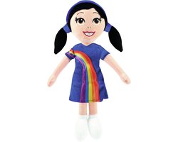 foto van K3 Marthe knuffelpop - 30 cm - regenboogjurkje