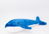 Zippy Paws ZP991 Jigglerz® - Blue Whale - Speelgoed voor dieren - honden speelgoed – honden knuffel – honden speeltje – honden speelgoed knuffel - hondenspeelgoed piep - hondenspee