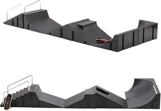 Happy Products fingerboard skatepark groot - bmx - waveboard - 6 vinger  skateboards -... | bol.com