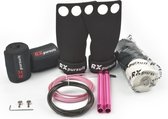 Rxpursuit - CrossFit Pakket - Micro Fiber Grips - Maat L - Speed Rope Roze