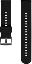 Zwart horlogebandje Stenlille Jolí® - Zacht Silliconen bandje - Smartwatch Dames & Heren – Stappenteller Horloge & Fitness Tracker - Sporthorloge met Hartslagmeter & Activity Track
