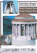 bouwplaat / modelbouw in karton; Gebouwen : Vesta tempel te Rome, schaal 1:87