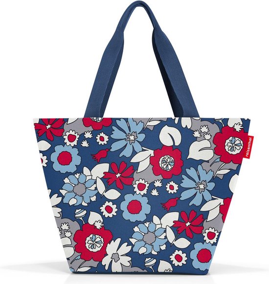 Reisenthel Shopper M Handtas Shopper - 15L - Florist Indigo Blauw