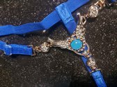 Blauwe string met diamanten - luxe - sexy - uniek - vrouwelijk.
