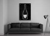 ✅Uniek Dom P x Kek Kunstwerk Acrylic 40x60 cm  - groot - Print op Acrylic schilderij - CUSTOM WALL ART - DOM P - Dom Perignon - (Wanddecoratie woonkamer / slaapkamer / keuken / liv