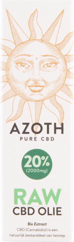 Azoth 20% RAW Hennep CBD Olie – THC Vrij