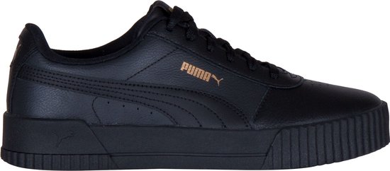 PUMA Carina L Dames Sneakers - Puma Black-Puma Black-Puma Team Gold - Maat 36