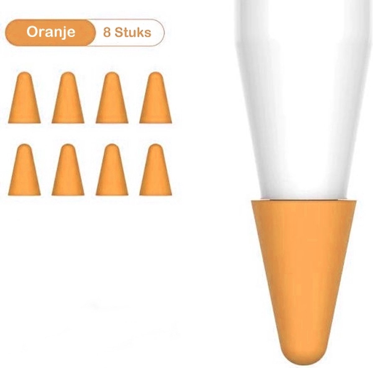 Studio Air® Pencil Tip Case voor Apple Pencil 1 en 2 - Oranje