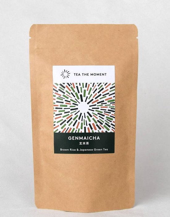 Foto: Tea the moment genmaicha japanse groene thee en geroosterde bruine rijst 50 g