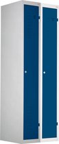 STIER - Garderobekast Aanbouwelement - 180x30x50cm - Blauw - Metaal