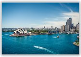 Skyline van Sydney op Aluminium - Foto op Dibond - Aluminium Schilderij - Wanddecoratie - 120x80 cm