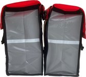 Waterdicht - Dubbele - Bisonyl - Fietstas- Reflectoren - Rood en Grijs – 34 L – Fiets Accessories