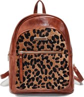 Sorprese Mini Rugzak Dames – Luipaard print bruin – Rugzak meisje – Mini backpack - Moederdag - Cadeau