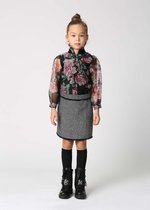 Rok met Kwastjes Grijs, Zuzu Kids, Kinderkleding, Rok, Meisjes, Meisjes rok