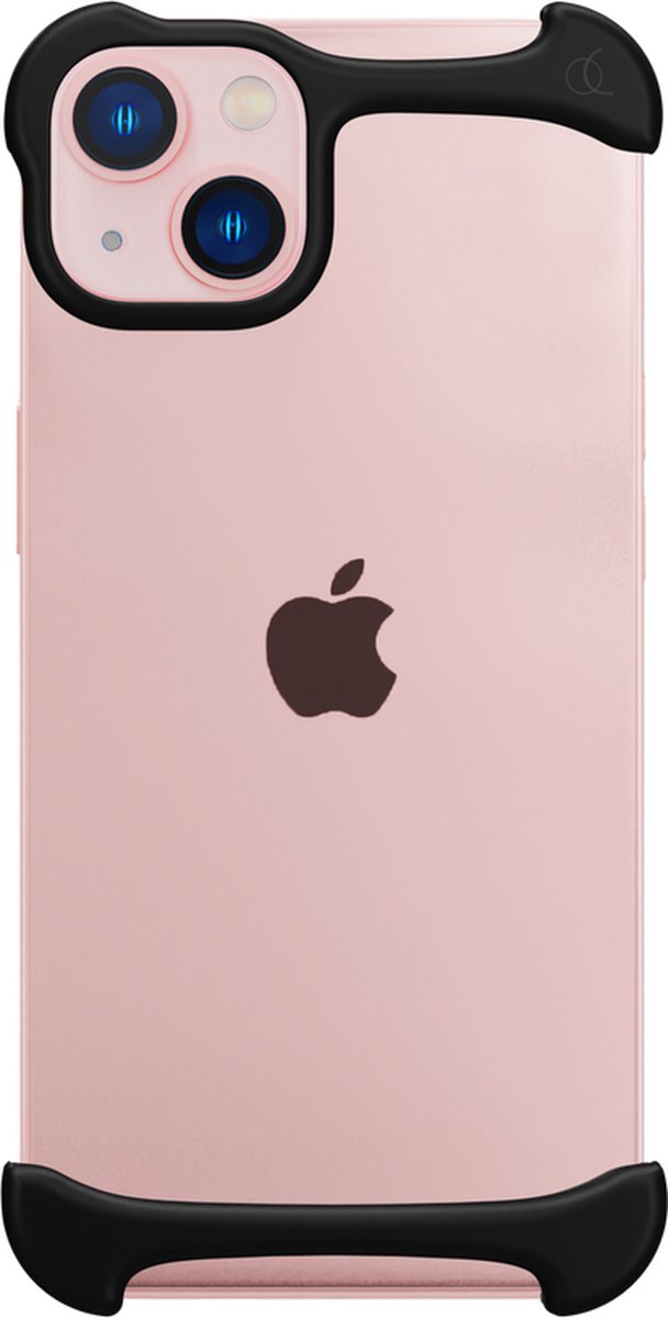 Arc Pulse - Dubbelzijdige Aluminium Bumper Case - iPhone 13 Mini - Mat Zwart