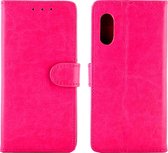 Samsung Galaxy Xcover Pro Hoesje - Mobigear - Wallet Serie - Kunstlederen Bookcase - Roze - Hoesje Geschikt Voor Samsung Galaxy Xcover Pro