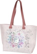 Goebel - Lotus | Tas Lotusbloem | Schoudertas - Shopper - 44cm - Kunstleer