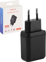 Phreeze 25W Power Adapter USB C - Ondersteunt PD3.0 en Super Fast Charging 2.0 - Snellader - Telefoon Oplader Oplaadstekker Snel Lader - Zwart