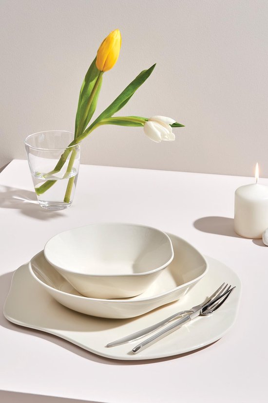 Kitchen trend - Skallop - design servies - kom, skallop - aardewerk, 1  stuks 18 cm | bol.com