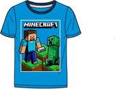 Minecraft t-shirt korte mouw - maat 140 - 10 jaar