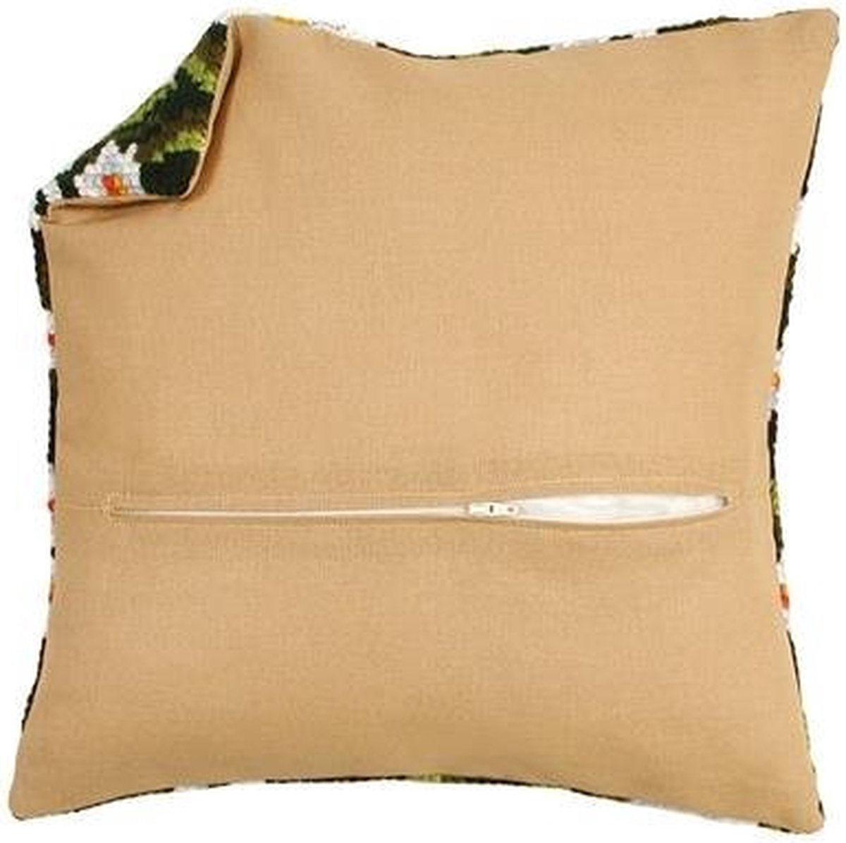 Vervaco - Kussenrug met rits - ecru - PN-0164979 - Borduren - Borduurpakket - Borduurpakket volwassenen - Borduurpakket kind