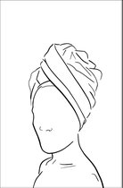 Walljar - Turban - Muurdecoratie - Poster met lijst