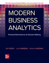 Modern Business Analytics ISE