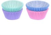 House of Marie Mini Cupcake Vormpjes - Baking Cups - Assorti Pastel - pk/100
