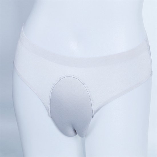 Slip transgenre - blanc M - Shapewear avec rembourrage intégré