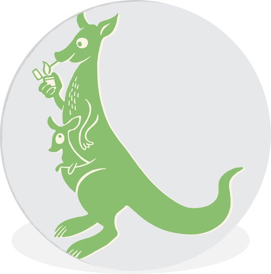 Panneau D'avertissement En Métal Pour Voiture Zone Kangourou Australie 30,5 X 30,5 Cm